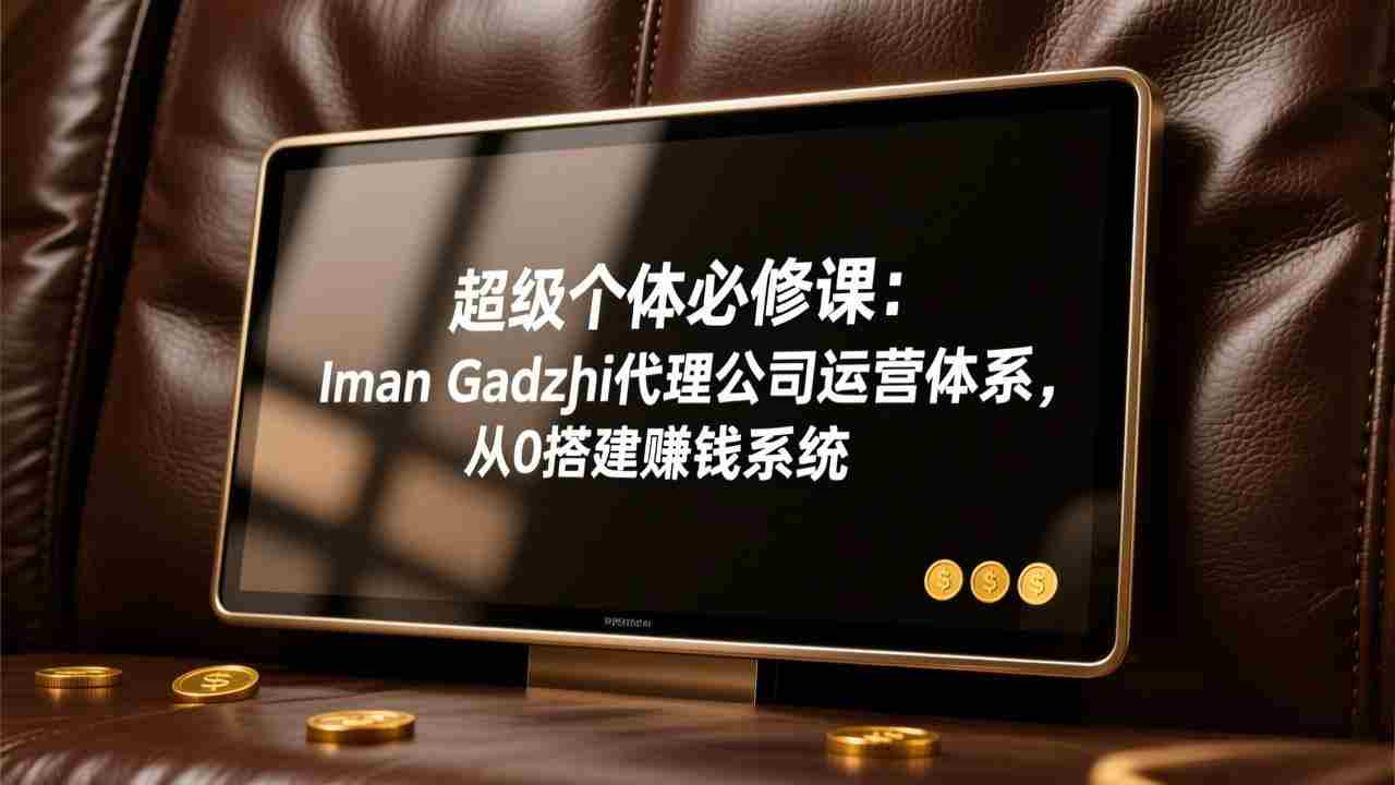 （17525期）超级个体必修课：Iman Gadzhi代理公司运营体系，从0搭建赚钱系统-轻创网