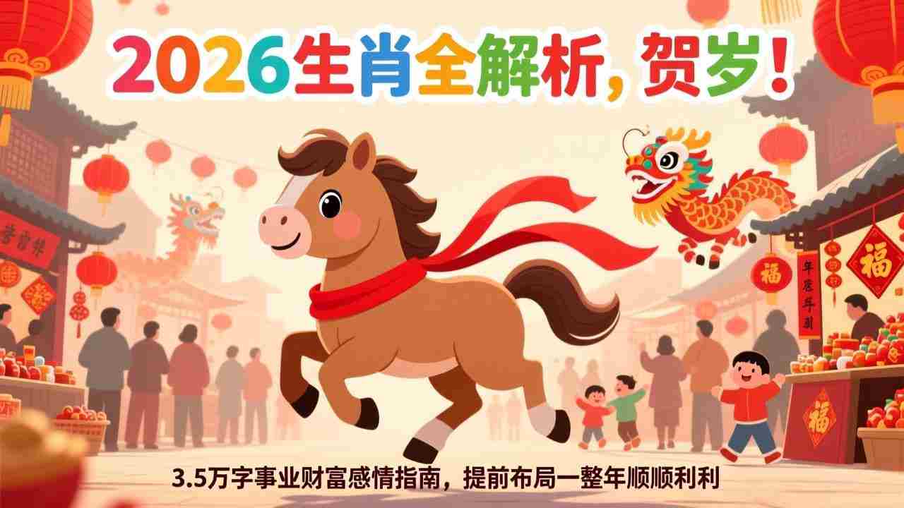 （17428期）付费文章：贺岁！2026生肖全解析，3.5万字事业财富感情指南，提前布局一整年顺顺利利-轻创网