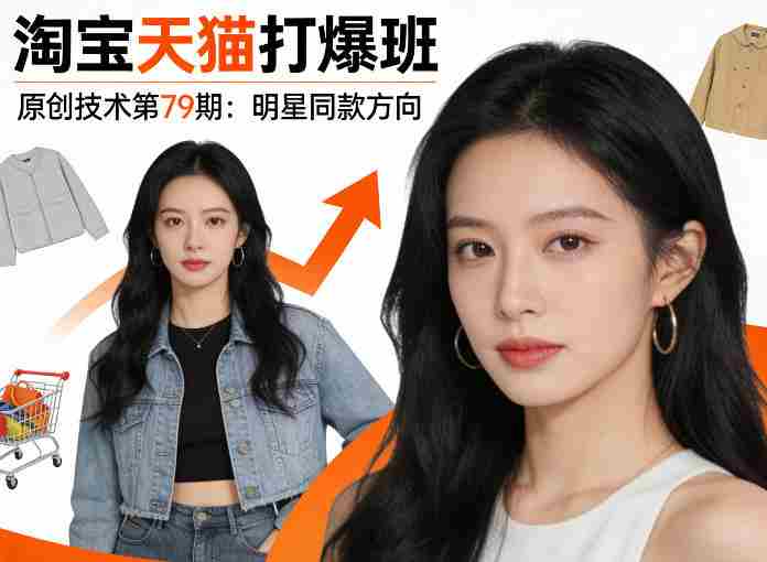 《淘宝天猫打爆班》原创技术第79期：明星同款方向-轻创网