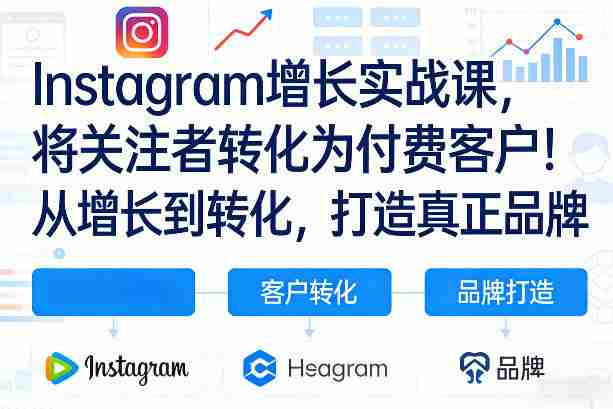 Instagram增长实战课，将关注者转化为付费客户！从增长到转化，打造真正品牌（双语字幕）-轻创网