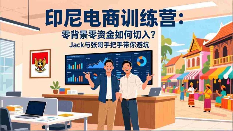 （17533期）印尼电商训练营：零背景零资金如何切入？Jack与张哥手把手带你避坑-轻创网