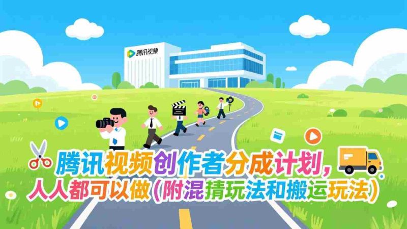 （17137期）腾讯视频创作者分成计划，人人都可以做（附混剪玩法和搬运玩法）-轻创网