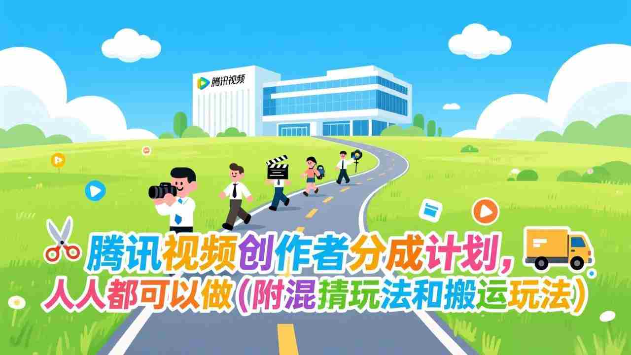 （17137期）腾讯视频创作者分成计划，人人都可以做（附混剪玩法和搬运玩法）-轻创网