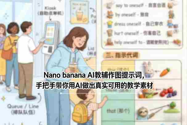 Nano banana AI教辅作图提示词,手把手带你用AI做出真实可用的教学素材-轻创网