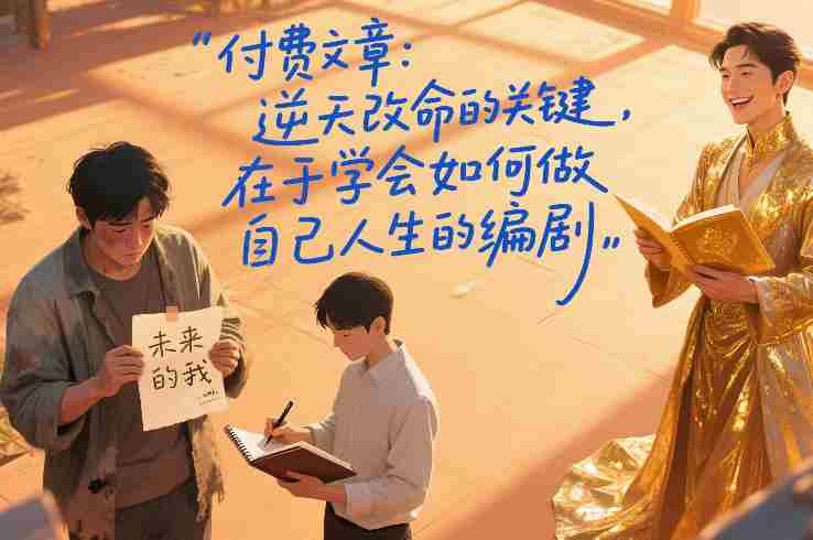 付费文章：逆天改命的关键，在于学会如何做自己人生的编剧-轻创网