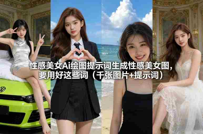 性感美女Ai绘图提示词生成性感美女图，要用好这些词（千张图片+提示词）-轻创网