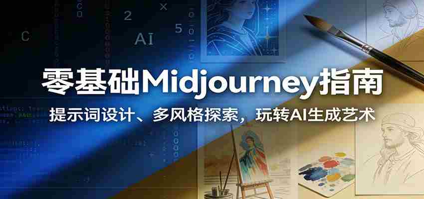 零基础Midjourney指南：提示词设计、多风格探索，玩转AI生成艺术-轻创网