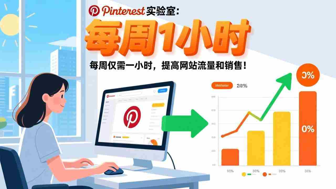 （17505期）Pinterest实验室：每周仅需一小时，提高网站流量和销售！-轻创网