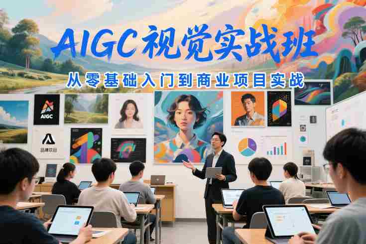 AIGC视觉实战班，从零基础入门到商业项目实战-轻创网