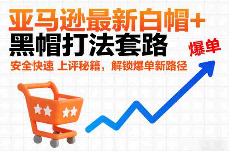亚马逊最新白帽+黑帽打法套路，安全快速上评秘籍，解锁爆单新路径-轻创网