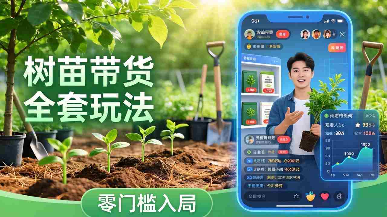 （17729期）视频号AI树苗带货全套玩法：零门槛入局，掌握豆包、千问等AI工具制作树苗视频的全套流程-轻创网