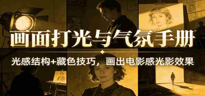 画面打光与气氛手册：光感结构+藏色技巧，画出电影感光影效果-轻创网