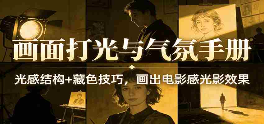 画面打光与气氛手册：光感结构+藏色技巧，画出电影感光影效果-轻创网