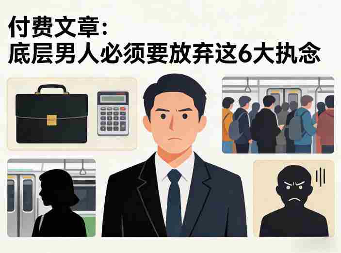 付费文章：底层男人必须要放弃这6大执念-轻创网