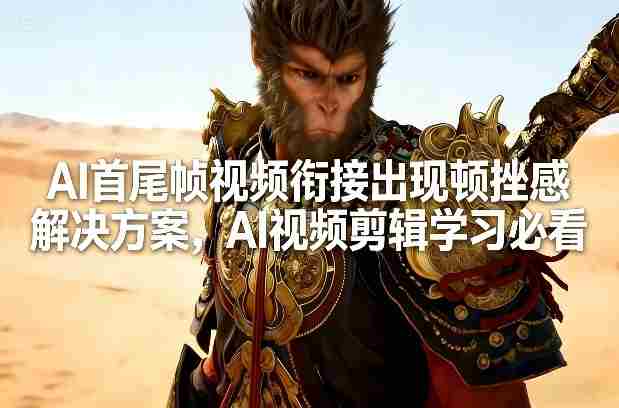 AI首尾帧视频衔接出现顿挫感解决方案,AI视频剪辑学习必看-轻创网