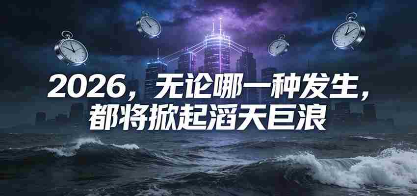 公众号付费文章：2026，无论哪一种发生，都将掀起滔天巨浪-轻创网