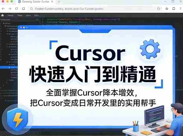 Cursor快速入门到精通，全面掌握Cursor降本增效，把Cursor变成日常开发里的实用帮手-轻创网