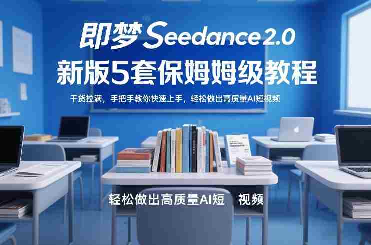 即梦Seedance2.0新版5套保姆级教程，干货拉满，手把手教你快速上手，轻松做出高质量AI短视频-轻创网