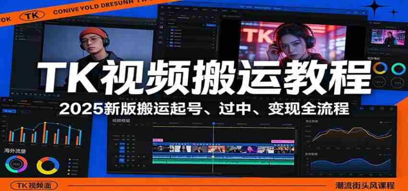 TK视频搬运教程：2025新版搬运起号、过中、变现全流程-轻创网