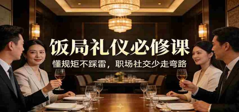 公众号收费文章:《饭局礼仪必修课:懂规矩不踩雷,职场社交少走弯路》-轻创网