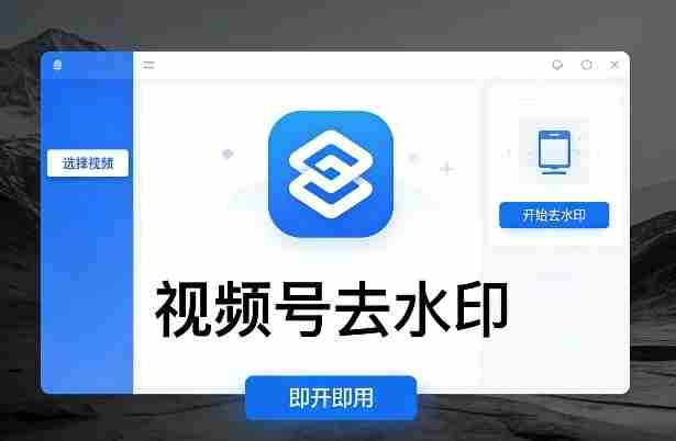 视频号去水印软件，电脑软件，即开即用-轻创网
