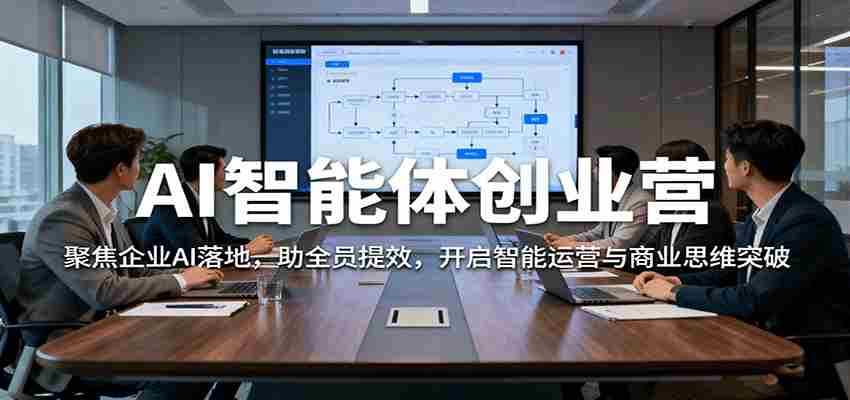 AI智能体创业营：聚焦企业AI落地，助全员提效，开启智能运营与商业思维突破-轻创网