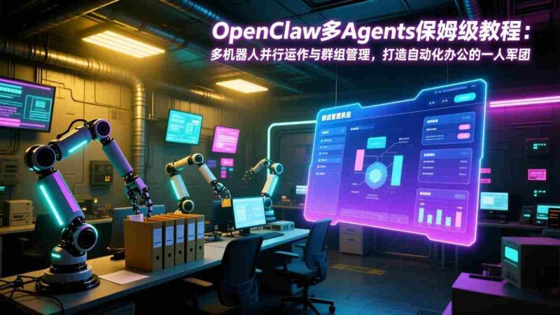 （17563期）OpenClaw多Agents保姆级教程：多机器人并行运作与群组管理，打造自动化办公的一人军团-轻创网