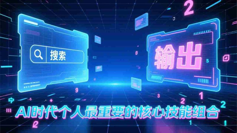 （17074期）付费文章：AI时代个人最重要的核心技能组合：“输出能力”和“搜索能力”-轻创网