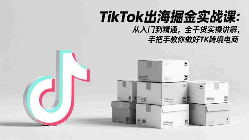（17368期）TikTok出海掘金实战课：从入门到精通，全干货实操讲解，手把手教你做好TK跨境电商-轻创网