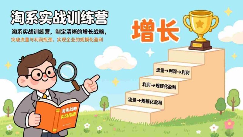 （17325期）淘系实战训练营(更新)，制定清晰的增长战略，突破流量与利润瓶颈，实现企业的规模化盈利-轻创网