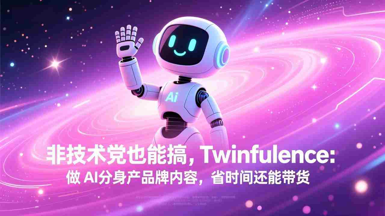 （17381期）非技术党也能搞!Twinfluence:做 AI 分身产品牌内容,省时间还能带货-轻创网